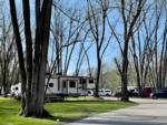 Parked Trailer's at site Rivers Edge RV Park & Campground - thumbnail