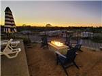 Fire pit and chairs - thumbnail