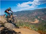 A person mountain biking - thumbnail