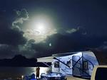 RV near the water at night at Indian Mound Fish Camp - thumbnail