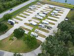 Aerial view of RV sites at Quilly's Cozy Traveler RV Park - thumbnail