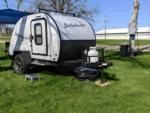 Parked camper at site Fairgrounds RV Park - WI - thumbnail