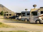 Parked RV's at Yellowstone Hot Springs Resort - thumbnail