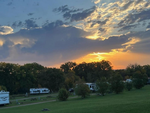 RVs at sunset at Camping 109 - thumbnail