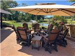 Chairs around a fire pit - thumbnail