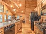 The kitchen in a rental cabin - thumbnail