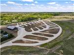 Aerial view of empty lots and fields - thumbnail