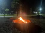 Fire pit at night - thumbnail