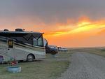 RV sites at sunset - thumbnail