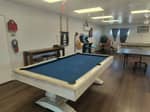 A billiard table in the rec room - thumbnail