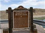 A sign for the Elephant Butte Dam - thumbnail