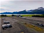 Aerial view of RV sites and the bay - thumbnail