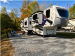 A fifth wheel with slide-outs - thumbnail