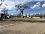 A dirt road leading to RV sites - thumbnail