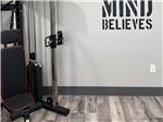 Weight machine in the gym - thumbnail