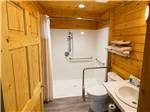 The accessible bathroom in a cabin - thumbnail
