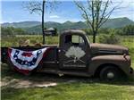 A truck decorated with patriotic bunting - thumbnail