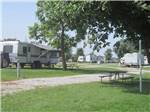 Trailer with picnic table at PINE GROVE RV PARK - thumbnail