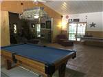 View larger image of The pool table in the recreation room at CLOUD NINE RV PARK image #4