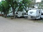 Parked trailers at site La Veta Pines RV Park - thumbnail