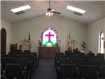 View larger image of Inside the chapel with chairs at TROPIC STAR RV RESORT image #5