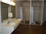 Bathroom and shower at LAZY L RV PARK - thumbnail