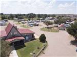 An aerial view of the front building at TRAVELER'S WORLD RV PARK - thumbnail