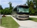 View larger image of Motorhome parked in campsite at EAGLES LANDING RV PARK image #1