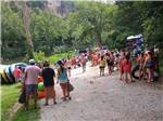 Crowd gathering to do some tubing at BSC OUTDOORS CAMPING & FLOAT TRIPS - thumbnail