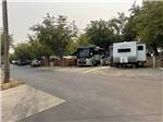 A row of back in RV sites at AUBURN GOLD COUNTRY RV PARK - thumbnail