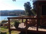 View of the bay from the rental cabin porch - thumbnail