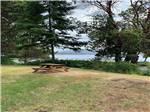 Dry camping site with picnic table - thumbnail