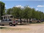 A row of gravel RV sites at BILLY THE KID MUSEUM - thumbnail