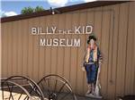 The Billy the Kid sign on the side of the building at BILLY THE KID MUSEUM - thumbnail