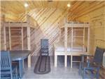 Bunk beds in a rental cabin at COUNTY LINE RV PARK & CAMPGROUND - thumbnail