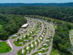 Aerial view of RV sites at CATHERINE'S LANDING - thumbnail