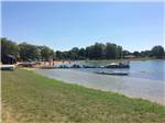 Boats docked on the lake at SOMERSET BEACH CAMPGROUND & RETREAT CENTER - thumbnail