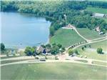 An aerial view of the RV sites and water at SOMERSET BEACH CAMPGROUND & RETREAT CENTER - thumbnail