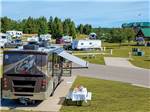 View larger image of An aerial view of the RV sites at LITTLE RIVER CASINO RESORT RV PARK image #2