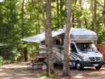 RV parked with patio at site Sun Retreats Cape Cod - thumbnail