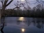 View of the moonrise over the water at Tranter's Creek Resort & Campground - thumbnail