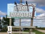 Welcome sign at site Camp Dakotah - thumbnail