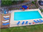 View larger image of Aerial view of swimming pool at RIVERSIDE RV PARK image #2