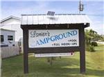 View larger image of The front entrance sign at LANIERS CAMPGROUND image #9