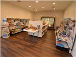 View larger image of Inside of the camp store at BLUEBONNET RIDGE RV PARK  COTTAGES image #9