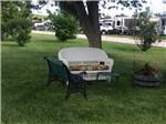 An outdoor seating area at PETER D'S RV PARK - thumbnail