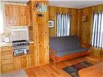 Inside cabin at ECHO VALLEY CAMPGROUND - thumbnail