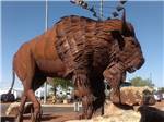 A buffalo sculpture - thumbnail