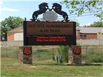 View larger image of A light up front entrance sign at SKY UTE FAIRGROUNDS  RV PARK image #2