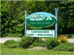 The front entrance sign at SMITH'S TRAILER PARK & CAMP - thumbnail